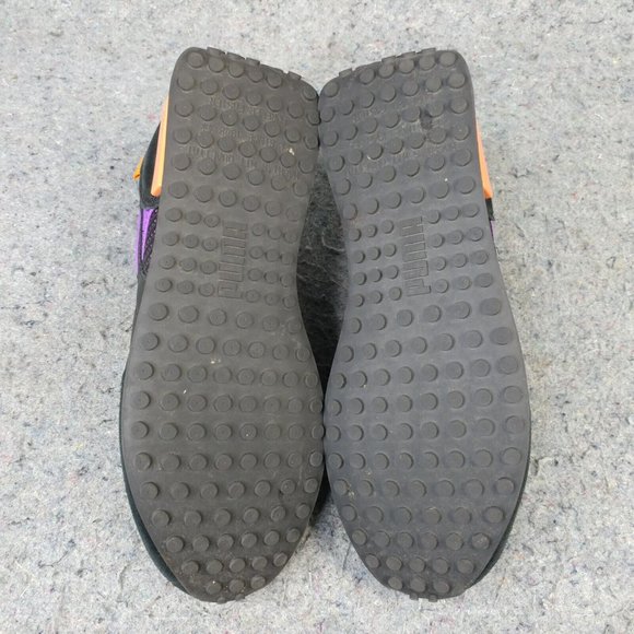 Puma Future Rider Mens 11 Shoes Athletic Sneakers Low Top Black Purple 382068-01 - Picture 2 of 10